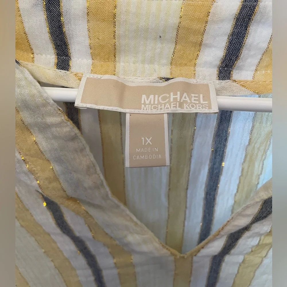 Michael Kors neck striped kors